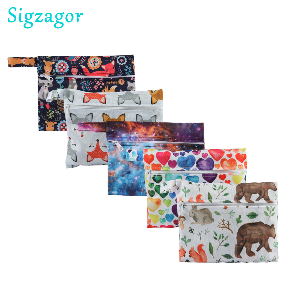 Cloth Pad Reusable - [Sigzagor] 1, маленькая мини-сумка для влаги,