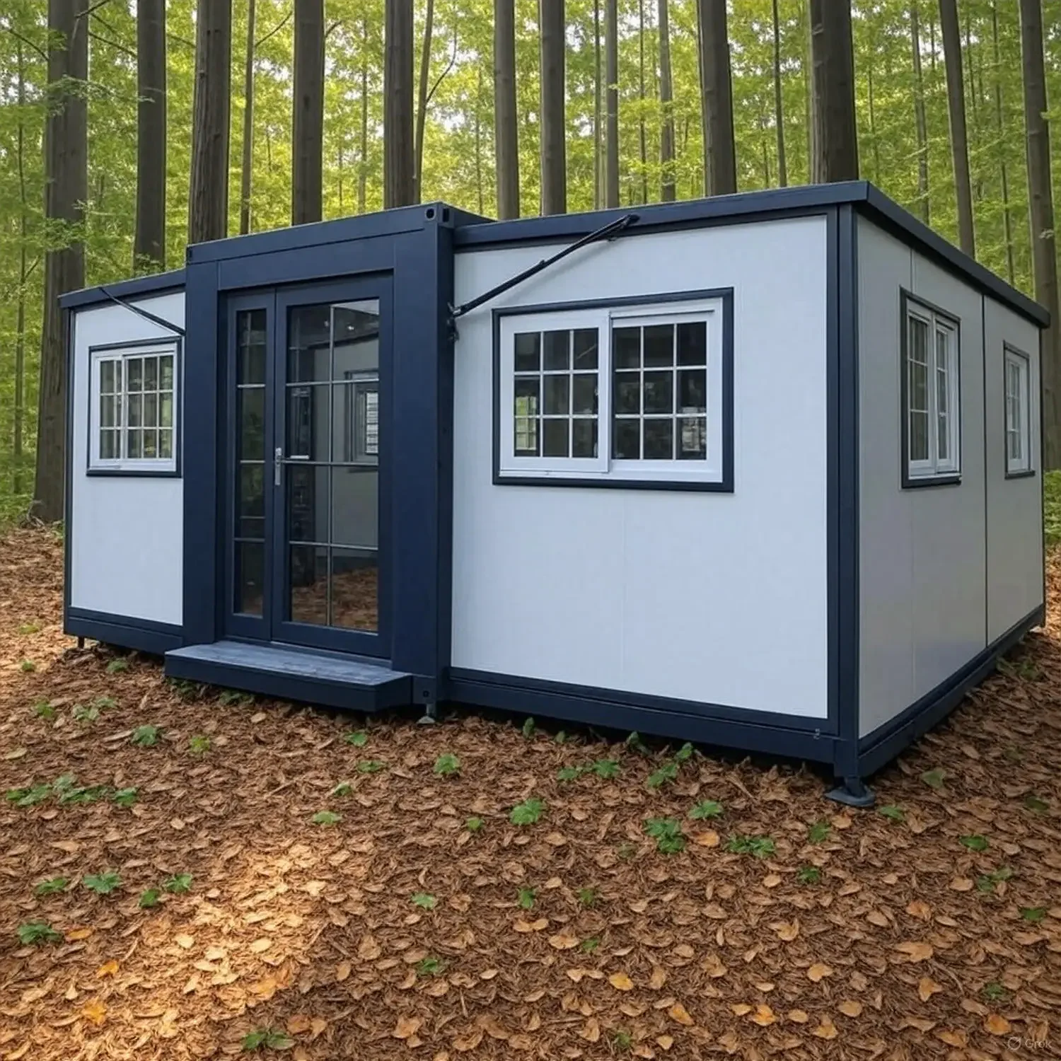 Sustainable Living House - 20-футовый мини-дом: современный контейнерный дом для