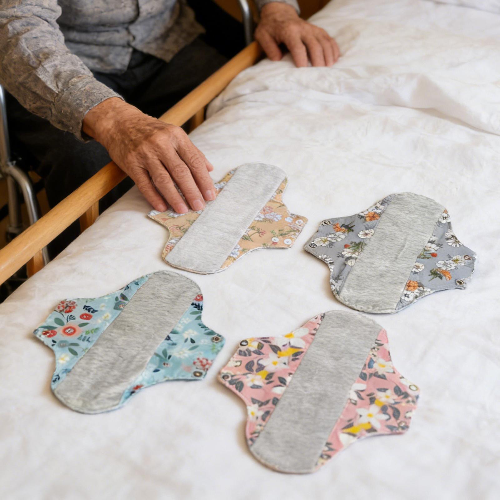 Cloth Pad Reusable - Многоразовые гигиенические прокладки (4 шт.), непромокаемые,
